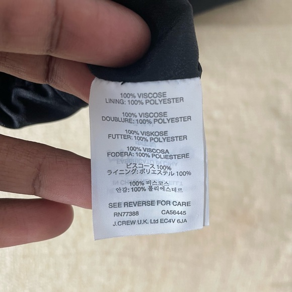 J Crew Asymmetric Zip Black Jumpsuit Sz 2P - Picture 6 of 8